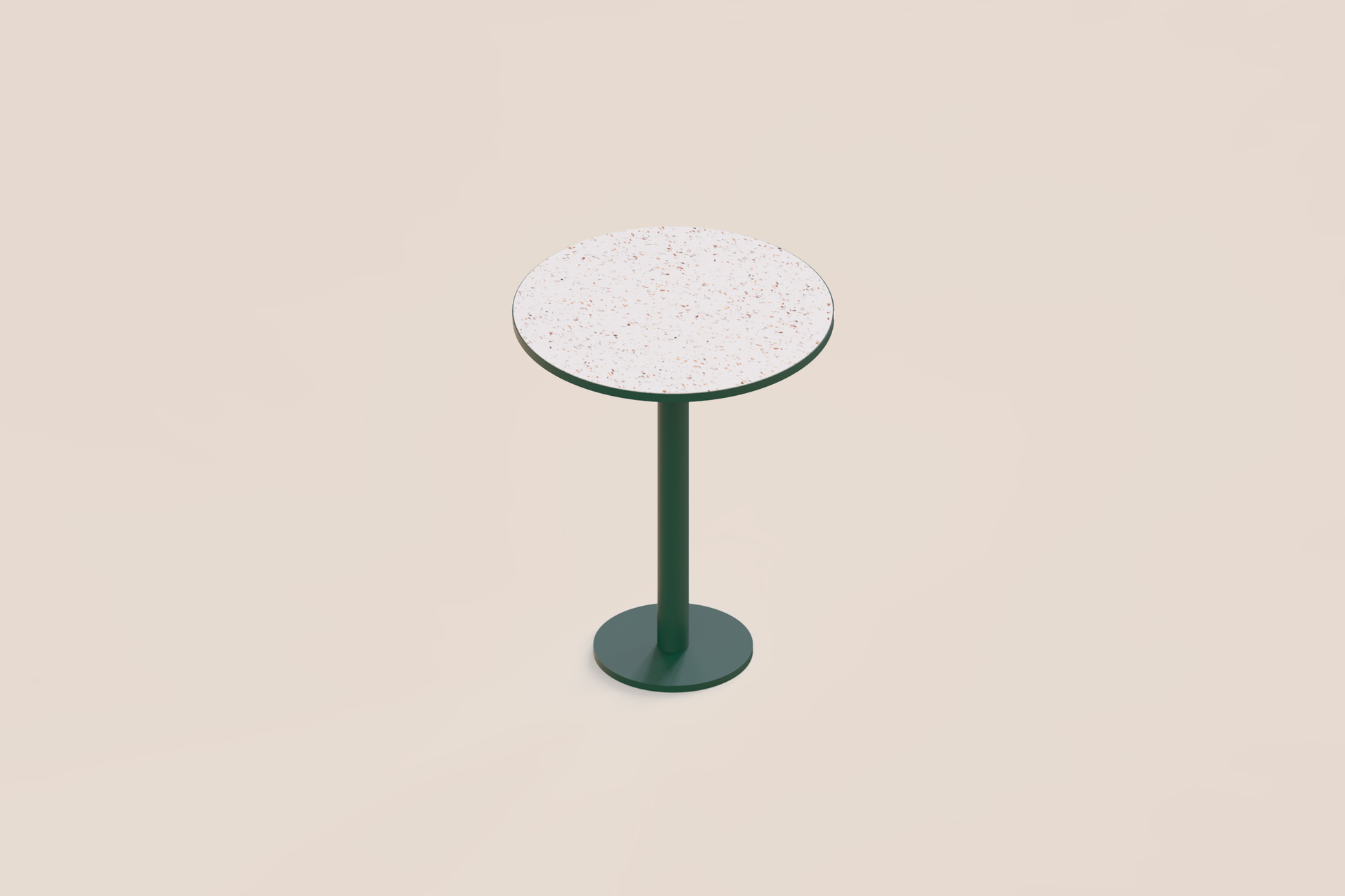 Table bistrot Morning - plateau plastique recyclé